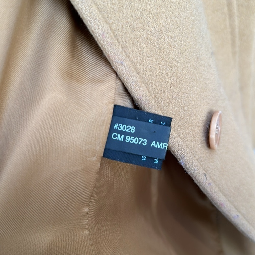 Camel Colored Kenneth Cole Wool Blend Topcoat. - image 5